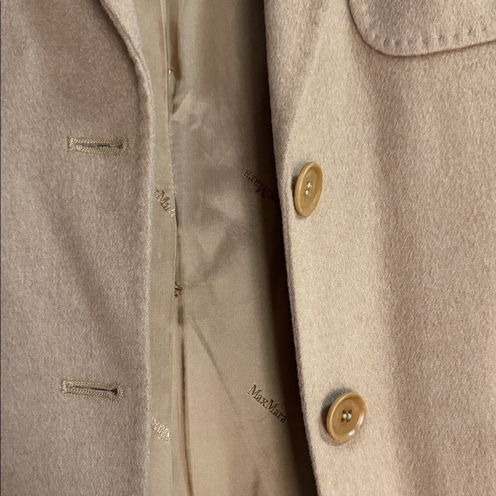 MaxMara Womens Classic Camel Hair Blazer - Picture 12 of 14